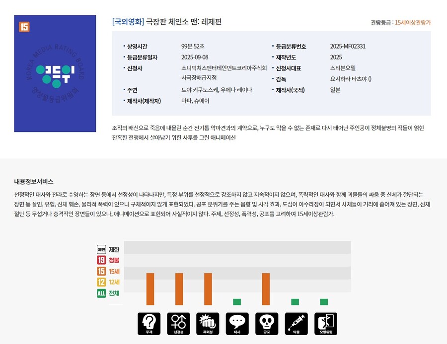 체인소맨) 극장판 레제편 15세 이상 관람가 확정_1.jpg