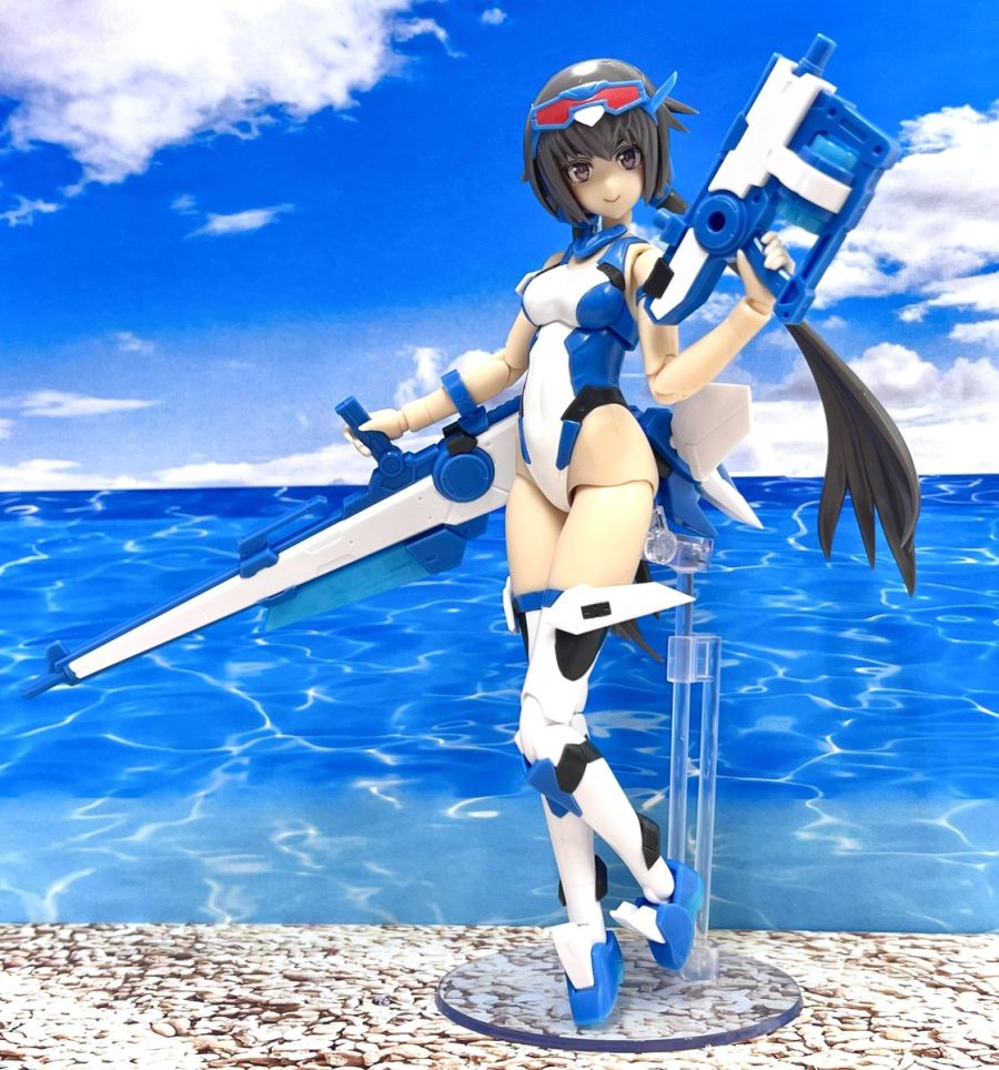 [코토부키야] FA 걸 스틸렛 스윔슈트 블루 임펄스 컬러 샘플 사진_1.jpg