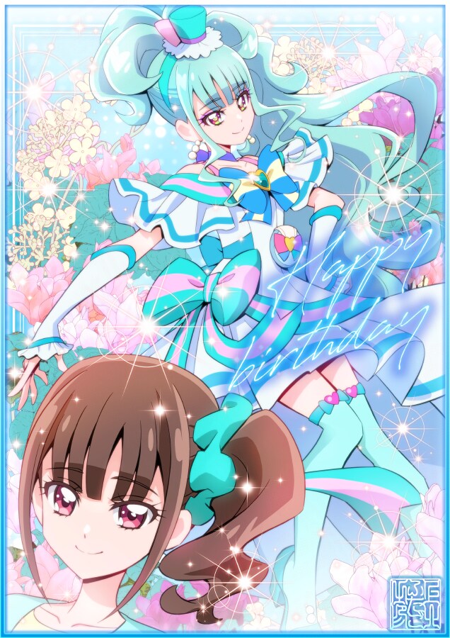 [원더풀 프리큐어!] 코믹스판 작가의 네코야시키 마유 생일 축하 일러스트_1.png