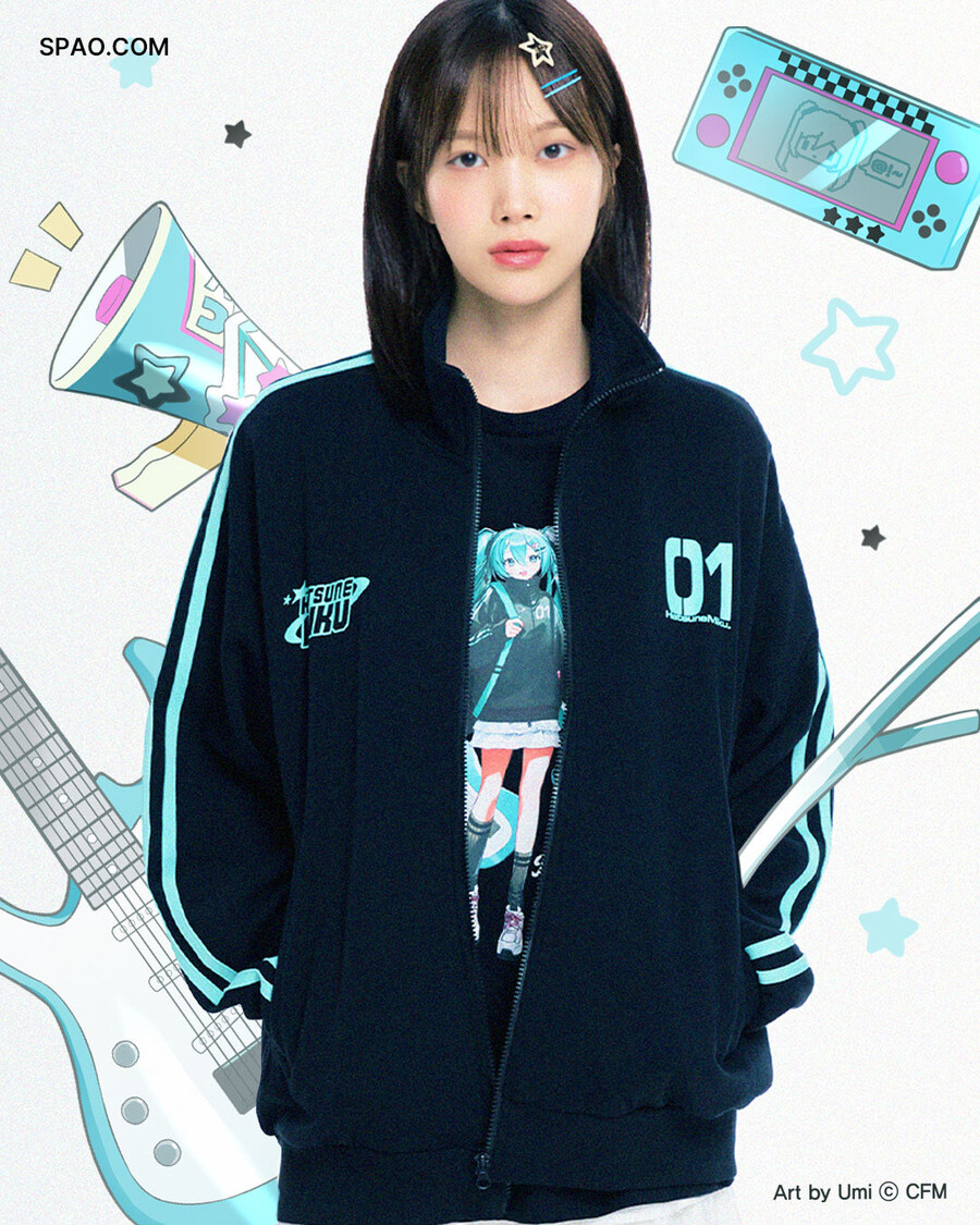 하츠네 미쿠xSPAO 콜라보 의류 실착_1.jpg