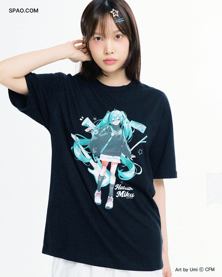 하츠네 미쿠xSPAO 콜라보 의류 실착_5.jpg