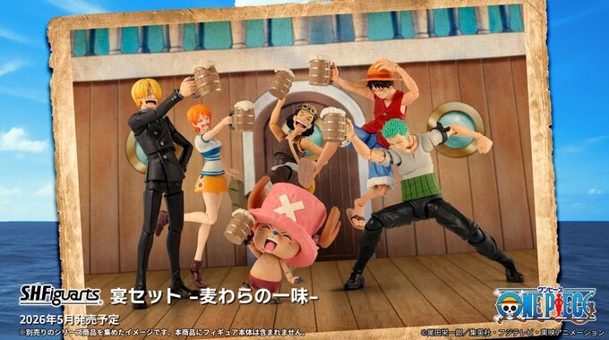 [반다이] S.H.Figuarts 원피스 연회 세트 - 밀짚모자 일당-_1.jpg