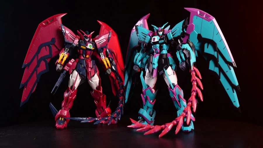 [반다이] APEX와 건프라 콜라보. RG 에피온, 윙 제로 EW 비교 이미지_1.webp
