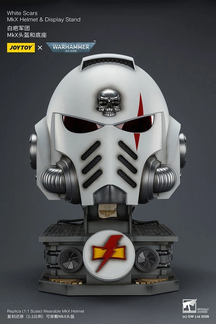 [Joytoy] 1/1 화이트 스카 헬멧 & 디스플레이 스탠드_3.webp