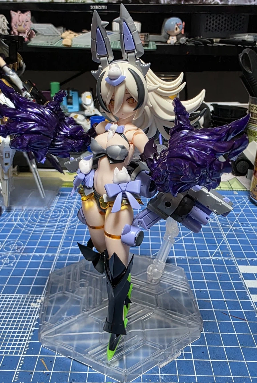 [코토부키야] PUNI☆MOFU 긴란 가조립 + 인형 아이 조합 사진_19.webp