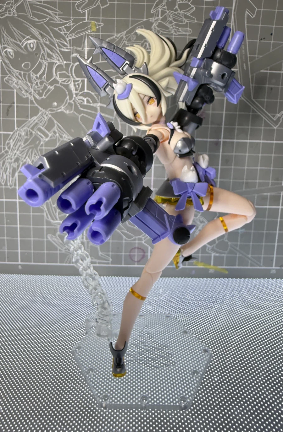 [코토부키야] PUNI☆MOFU 긴란 가조립 + 인형 아이 조합 사진_22.webp