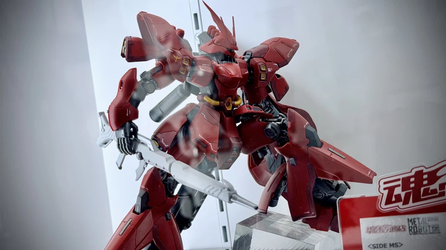 [반다이] 메탈 로봇혼 사자비 롱 라이플 포징 전시 사진_3.webp