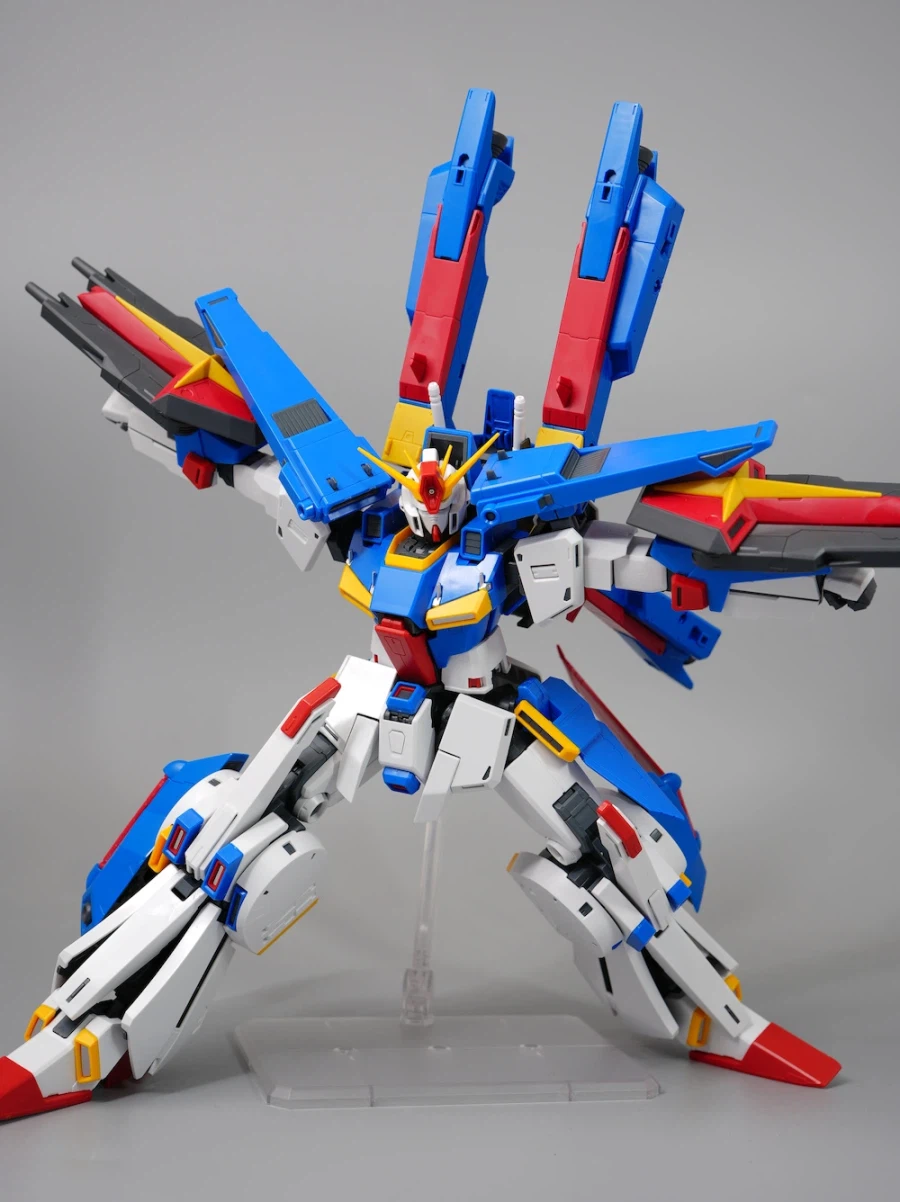 MG F90 Ⅲ 클러스터 건담 미션 팩 X 타입 + MG ZZ 건담 조합 사진_1.webp