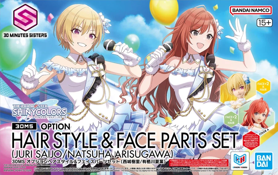 30MS 헤어 & 페이스 (사이죠 쥬리 / 아리스가와 나츠하) 패키지 일러스트_1.webp