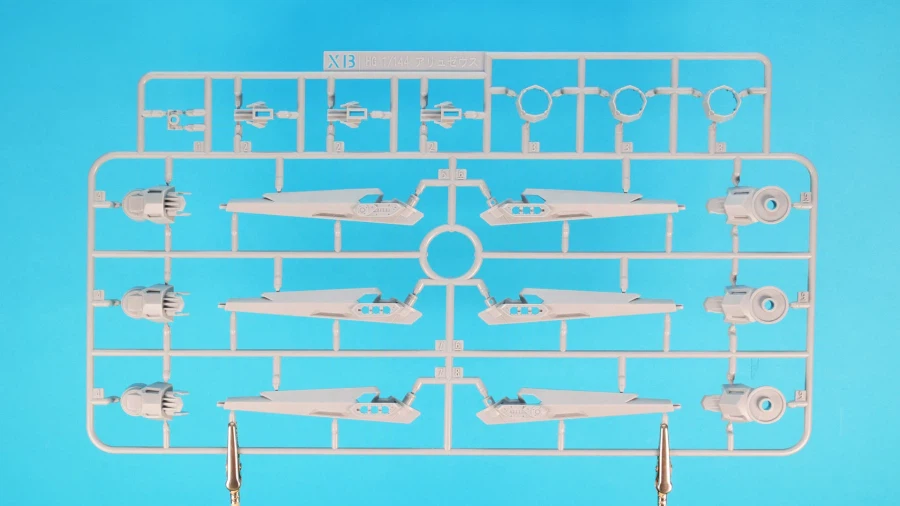 HGUC 1/144 아류제우스 런너 + 양산형 뉴 건담 소체 조립 과정 사진_14.webp