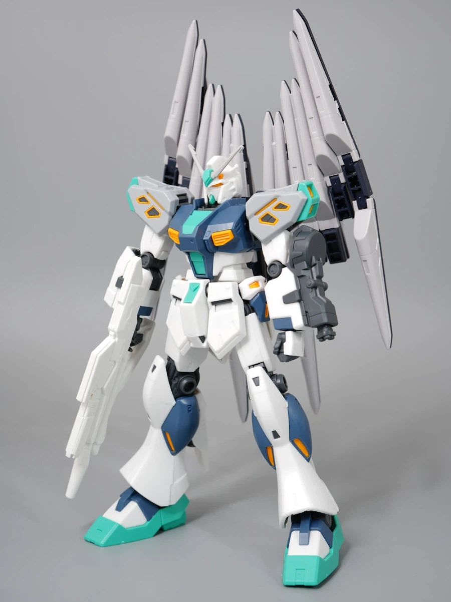 HGUC 1/144 양산형 뉴 건담 소체 가조립 & 조합 사진 + 씰 부착 영상_7.webp