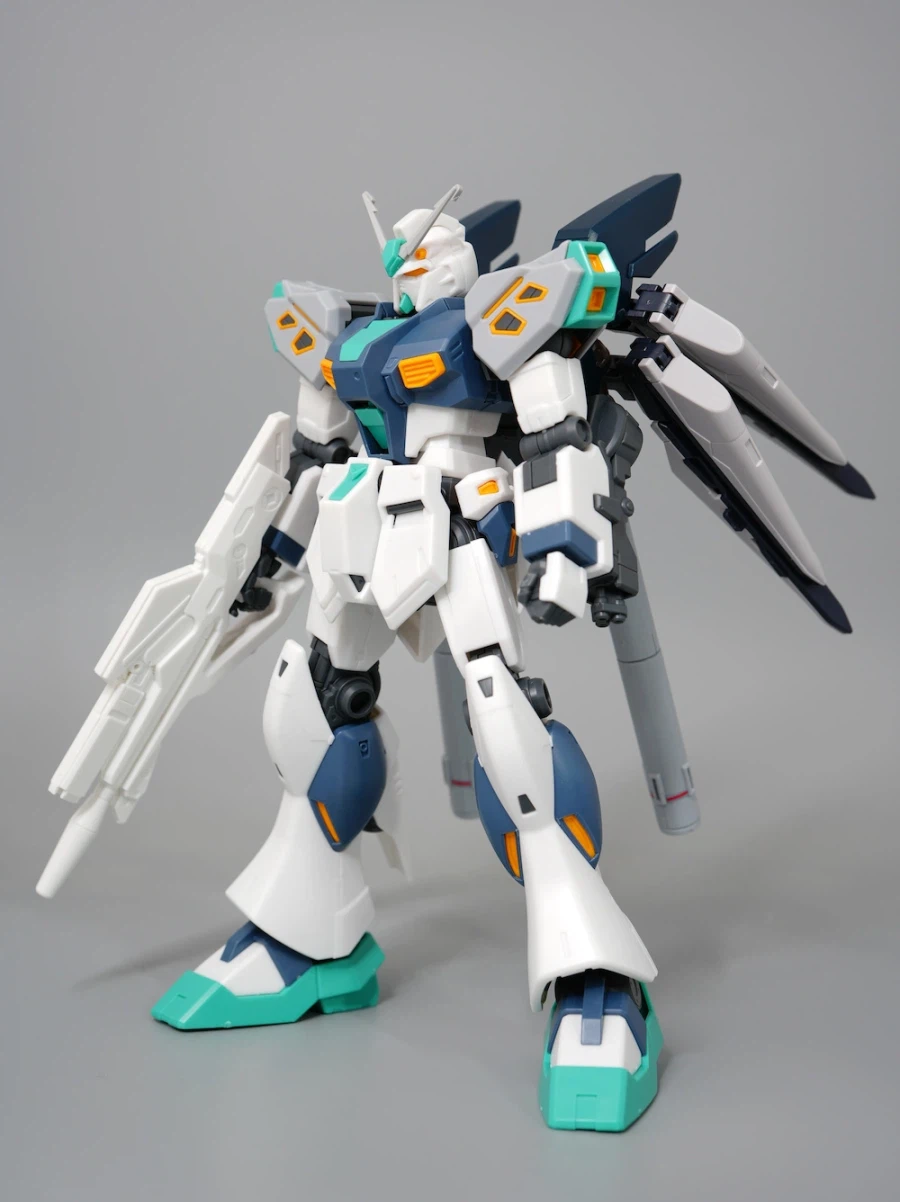 HGUC 1/144 양산형 뉴 건담 소체 가조립 & 조합 사진 + 씰 부착 영상_11.webp