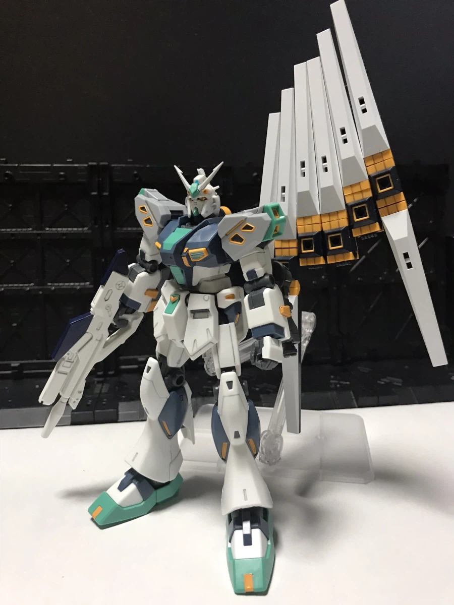 HGUC 1/144 양산형 뉴 건담 소체 + 메탈 로봇혼 나열 사진_4.webp