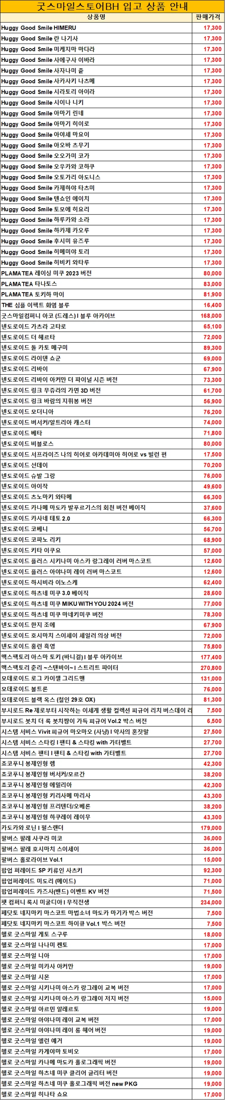 코토부키야, 굿스마일. 한국 아이파크몰 용산. 5월 2일 입고 상품 안내_2.webp