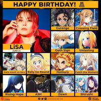 가수『LiSA』생일