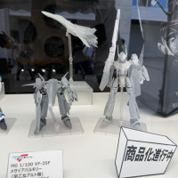 HG 1/100 VF-25F 메사이어 발키리 사오토메 알토기 원형 전시 사진