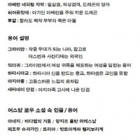 이영도 신작 인물,용어표