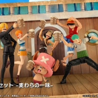 [반다이] S.H.Figuarts 원피스 연회 세트 - 밀짚모자 일당-