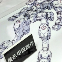 [반다이] 메탈 빌드 건담 발바토스 (가칭) 전시 하단 스케치 일부 사진