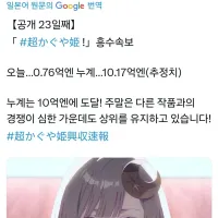 초 가구야 공주) 극장흥행 10억엔 돌파