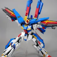 MG F90 Ⅲ 클러스터 건담 미션 팩 X 타입 + MG ZZ 건담 조합 사진