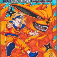 나루토) 프랑스 코노하랜드 오픈 기념 원작자 신규 색지