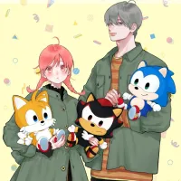 [손끝과연연] 소닉 콜라보 일러스트