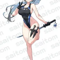 [AMAKUNI] saitom 오리지널 캐릭터 원형 뒷모습 사진