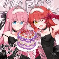 [봇치 더 록] 고토 히토리 & 키타 이쿠요 생일 기념 일러스트