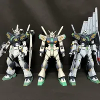 HGUC 1/144 양산형 뉴 건담 소체 + 메탈 로봇혼 나열 사진