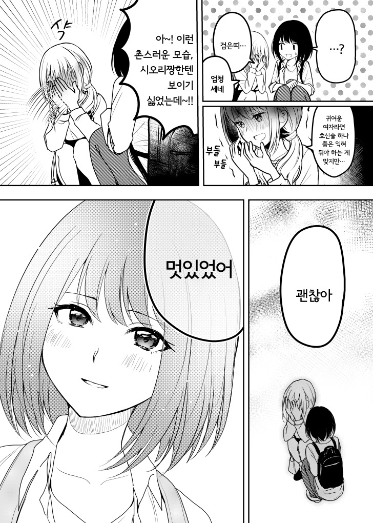 귀여운 갸루녀와 조용한 모범생manga 만화방 뀨잉넷 온세상 모든 웹코믹이 모이는 곳