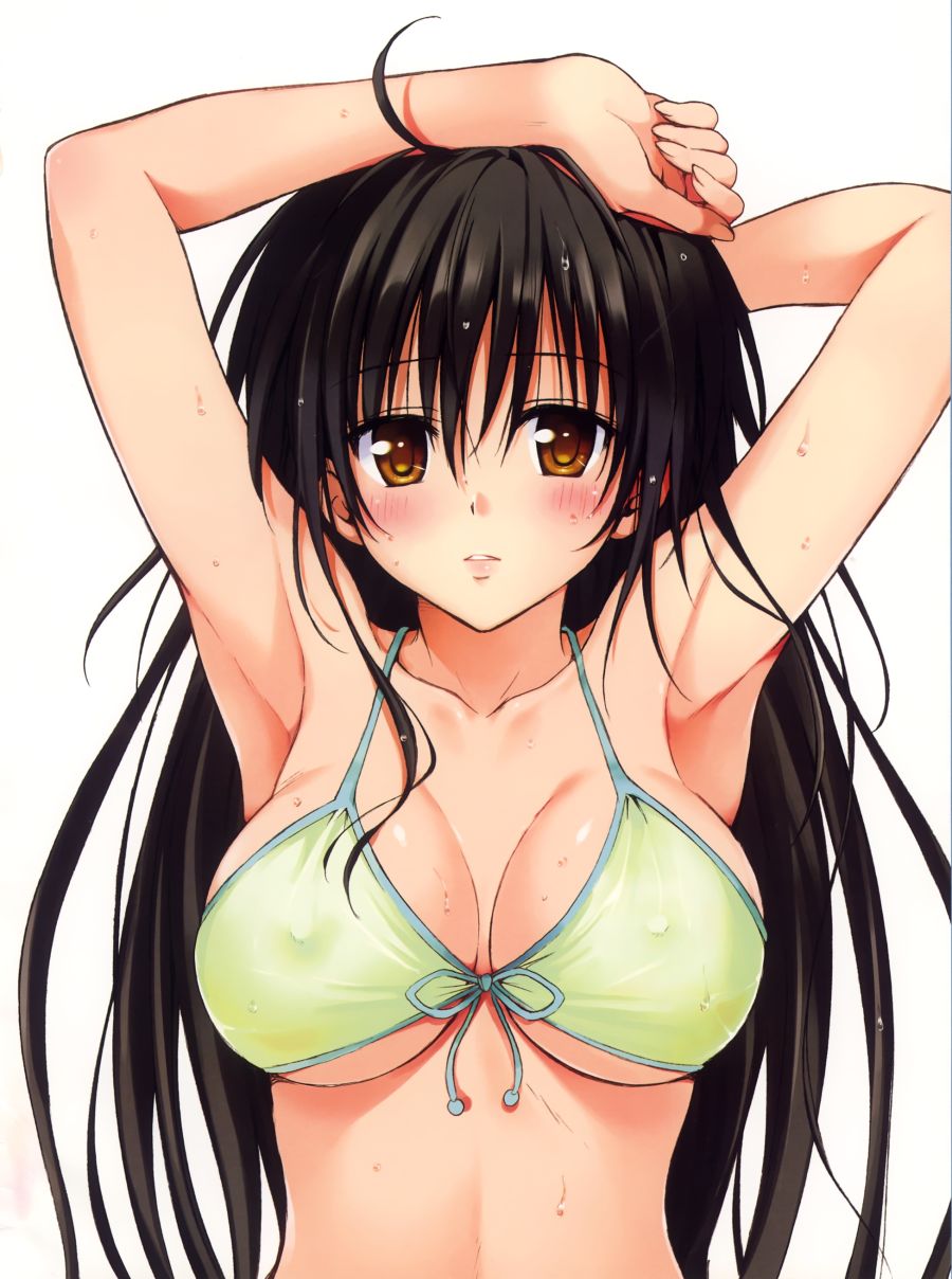 yande.re 273061 bikini cleavage erect_nipples kotegawa_yui swimsuits to_love_ru to_love_ru_darkness wet yabuki_kentarou.jpg