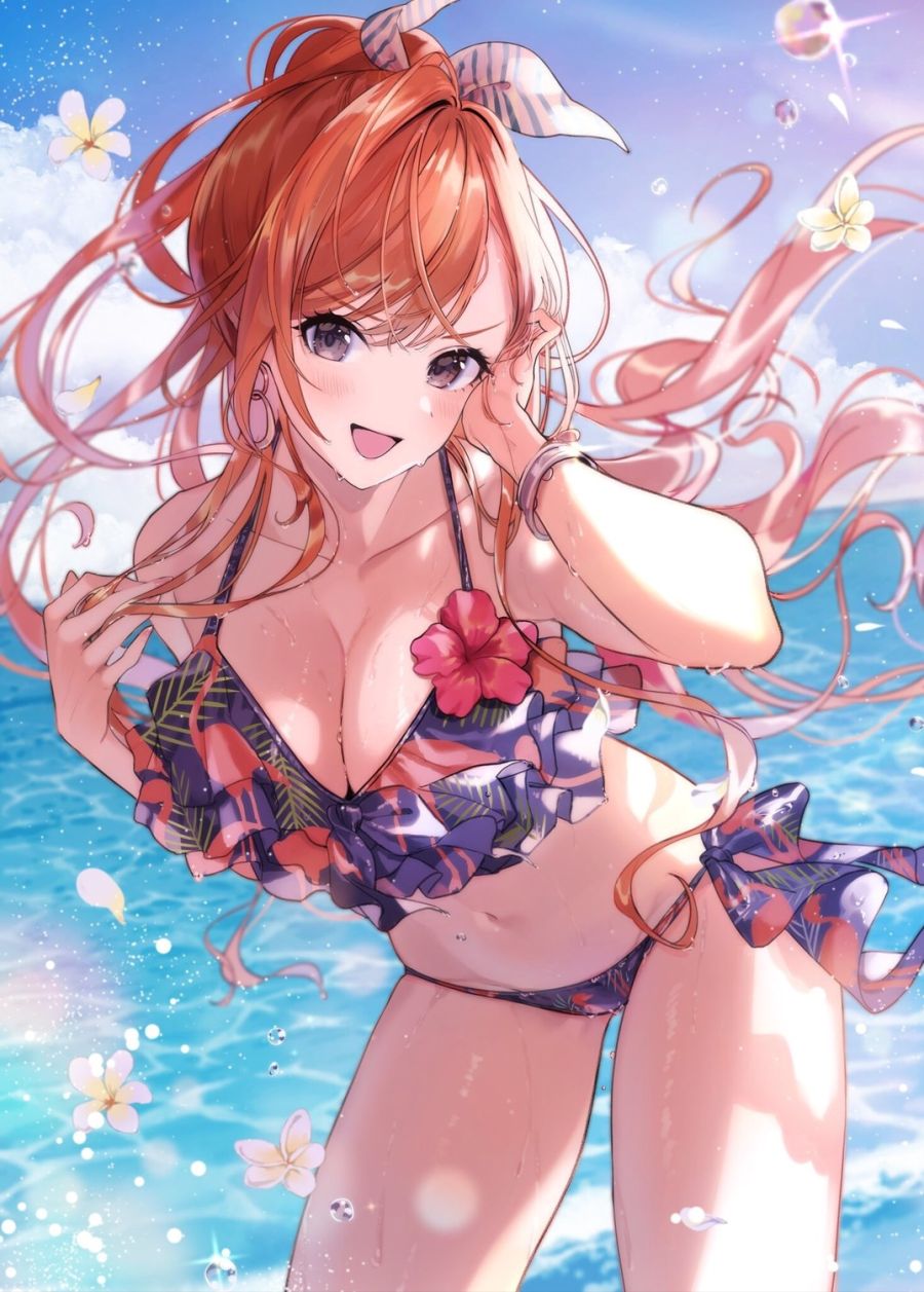 yande.re 559108 sample arisugawa_natsuha bikini cleavage magako swimsuits the_idolm@ster the_idolm@ster_shiny_colors wet wet_clothes.jpg