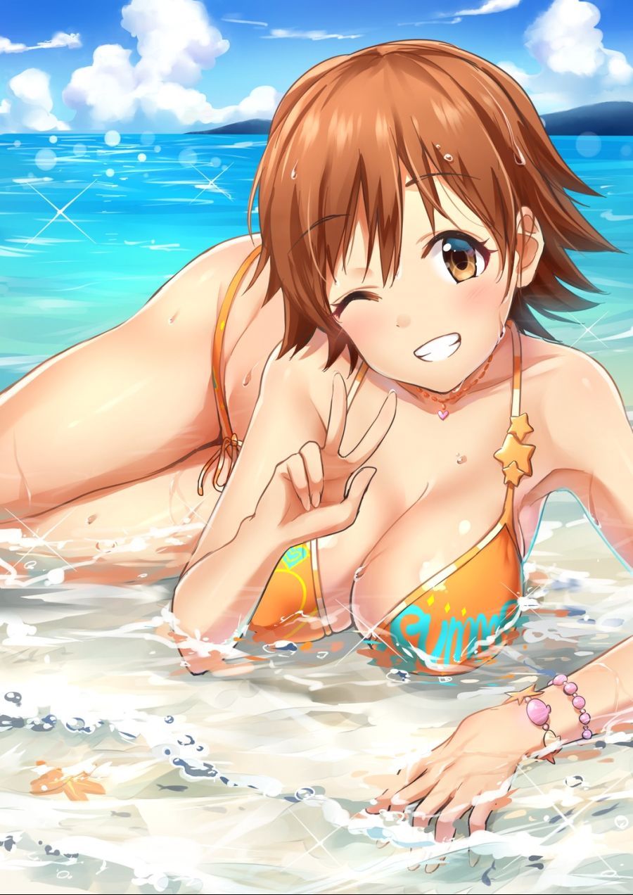 yande.re 367435 sample bikini cleavage honda_mio swimsuits takeya_y0615 the_idolm@ster the_idolm@ster_cinderella_girls wet.jpg