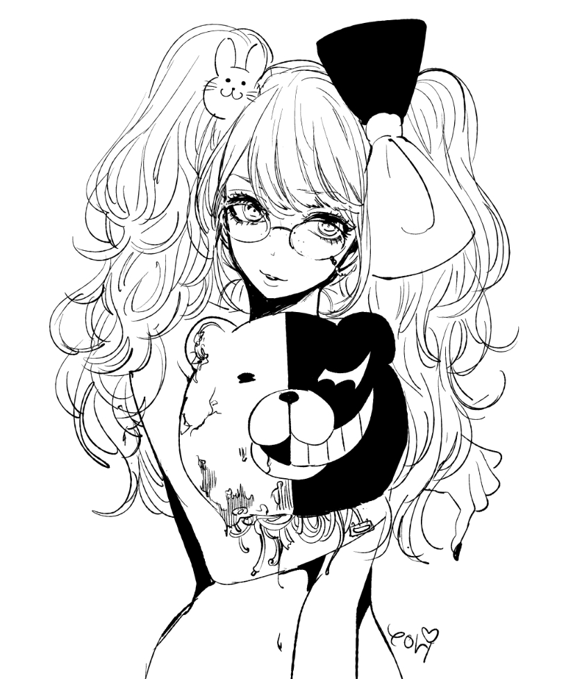 __enoshima_junko_and_monokuma_danganronpa_1_and_etc_drawn_by_yokoyari_mengo__e58240454d0800b9aa566ccd7bc67530.jpg