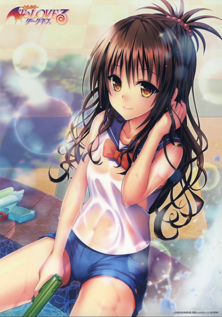 yande.re 396238 gun see_through to_love_ru to_love_ru_darkness wet_clothes yabuki_kentarou yuuki_mikan.jpg