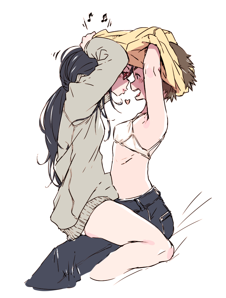 여자애들이 나이들면서 꽁냥거릴뿐인 Manga 2.jpg