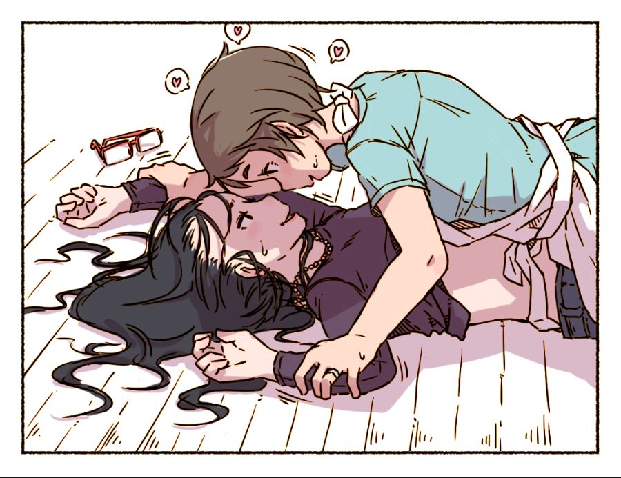 여자애들이 나이들면서 꽁냥거릴뿐인 Manga 14.jpg