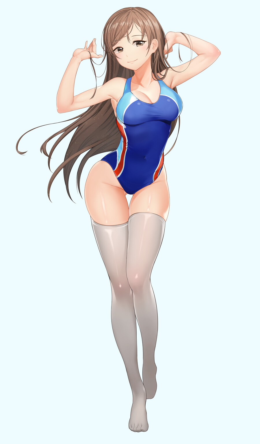 yande.re 591710 cleavage hpb8642 nitta_minami swimsuits the_idolm@ster the_idolm@ster_cinderella_girls thighhighs.jpg
