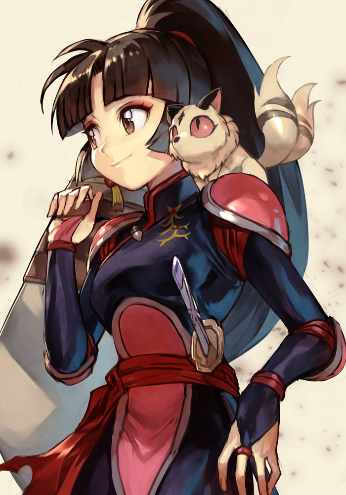 __sango_and_kirara_inuyasha_drawn_by_hankuri__7feac2ece8600f4bf099d7d3d78e2a52.jpg