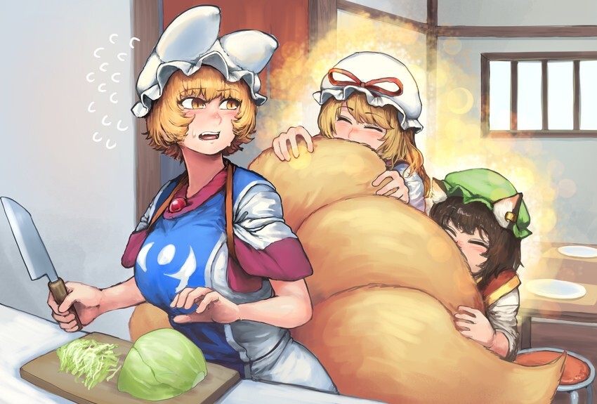 __yakumo_yukari_yakumo_ran_and_chen_touhou_drawn_by_chanta_ayatakaoisii__sample-2f1985c3c40a78062878dc7208b5b299.jpg