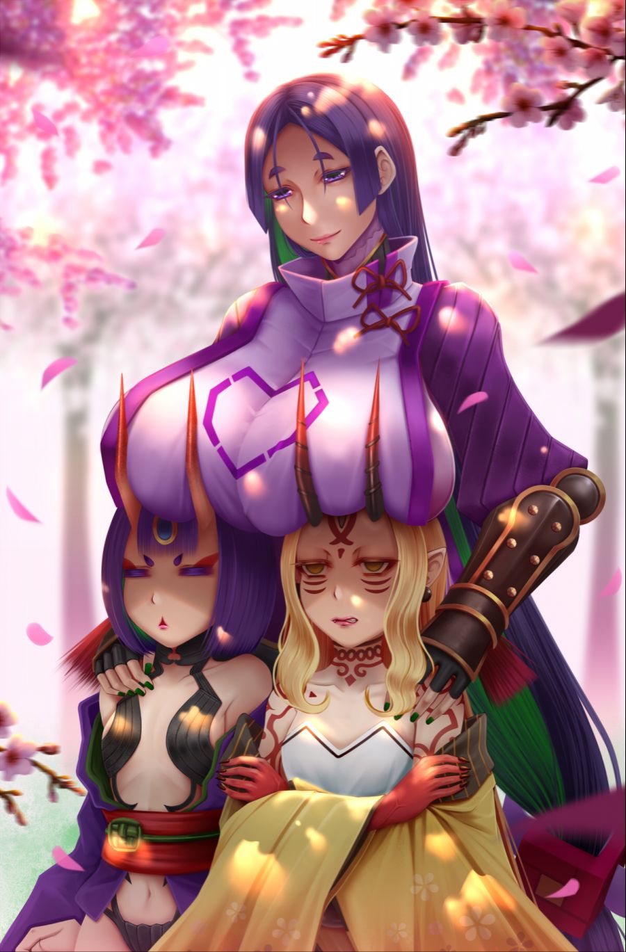 __shuten_douji_minamoto_no_raikou_and_ibaraki_douji_fate_and_1_more_drawn_by_oldlim__0e6b7d7a0a7fdc5c18f87935d37b2bdc.jpg