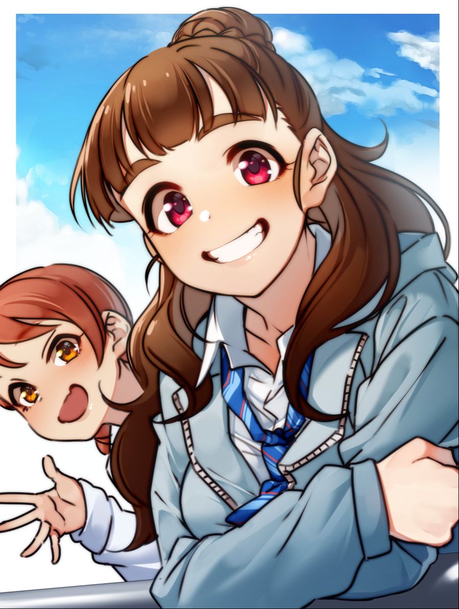 __kamiya_nao_and_houjou_karen_idolmaster_and_1_more_drawn_by_kakaobataa__954e7fd53627591d9991c161186f5533.jpg