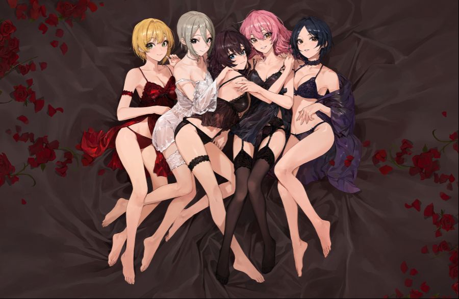 __jougasaki_mika_ichinose_shiki_hayami_kanade_miyamoto_frederica_and_shiomi_shuuko_idolmaster_and_1_more_drawn_by_mossi__83ba40ebd27e594597d7652d9028085c.jpg