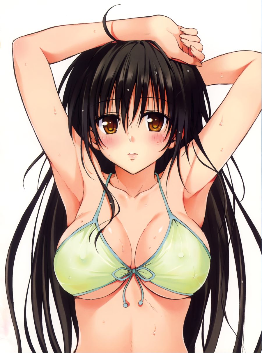 yande.re 273061 bikini cleavage erect_nipples kotegawa_yui swimsuits to_love_ru to_love_ru_darkness wet yabuki_kentarou.jpg