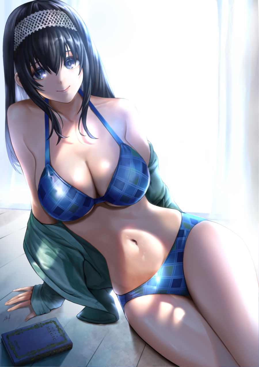 yande.re 790795 bikini kos-owl open_shirt sagisawa_fumika swimsuits the_idolm@ster <a href=