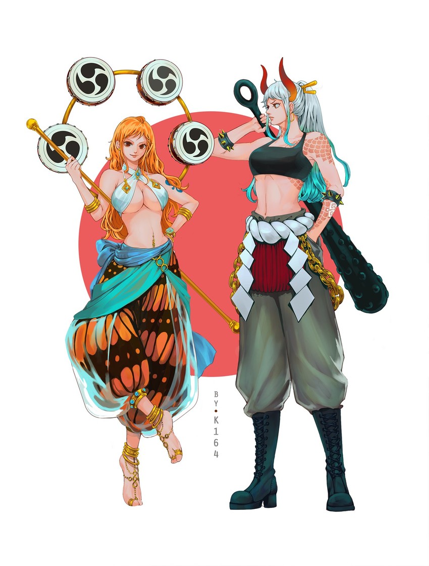 __nami_yamato_enel_and_kaidou_one_piece_drawn_by_k164__sample-e91699d074cc71f9236c11d8eaedc169.jpg