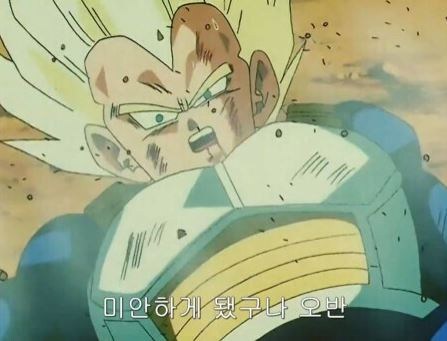 드래곤볼] 베지터 : 빠, 빨리 사과해야해...!!_1.png