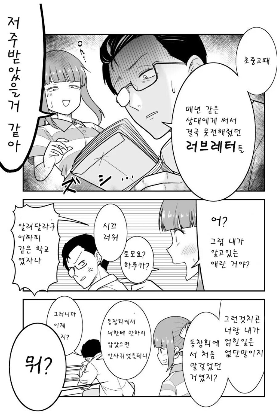 여친앞에서, 과거