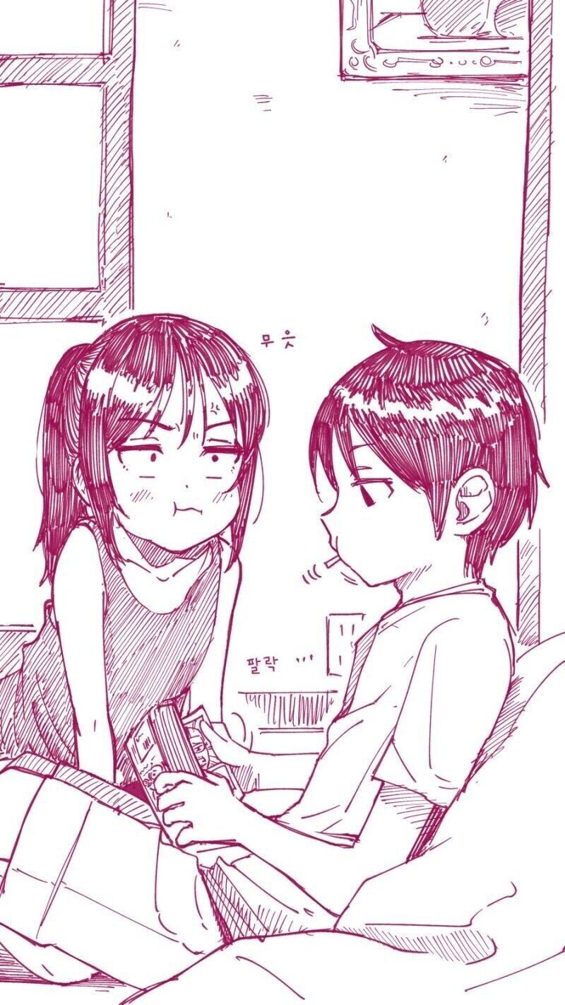 무슨 짓을 해도 반응안하는 오빠한테 빡친 여동생.manhwa_2.jpg